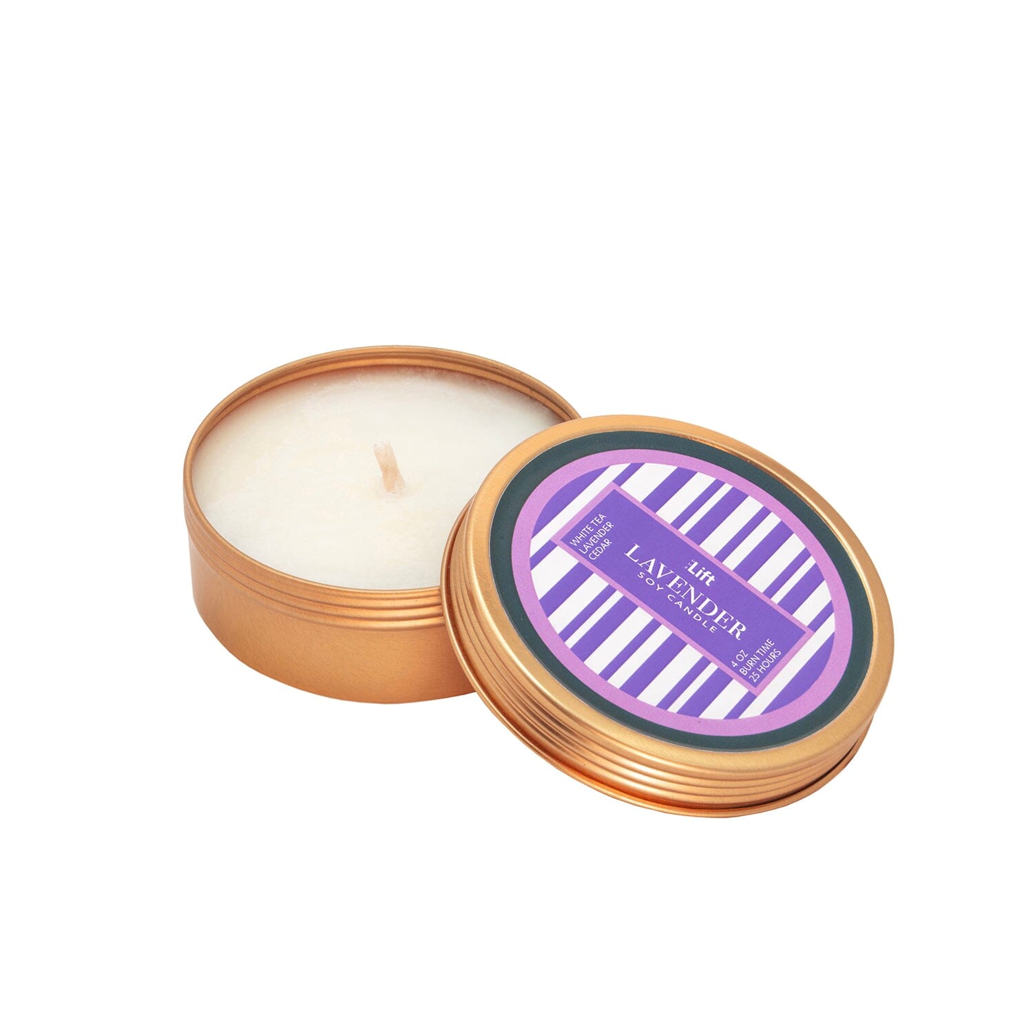 4 oz Spark Tin Scented Soy Candle - LAVENDER