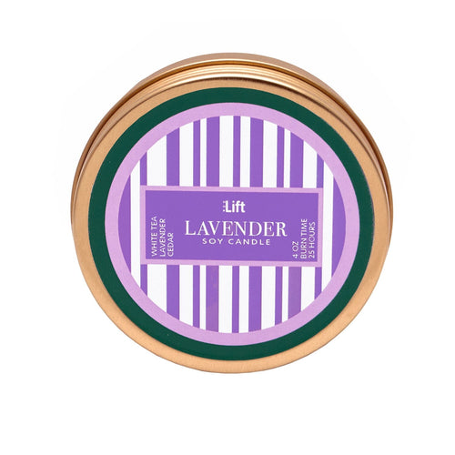 4 oz Spark Tin Scented Soy Candle - LAVENDER